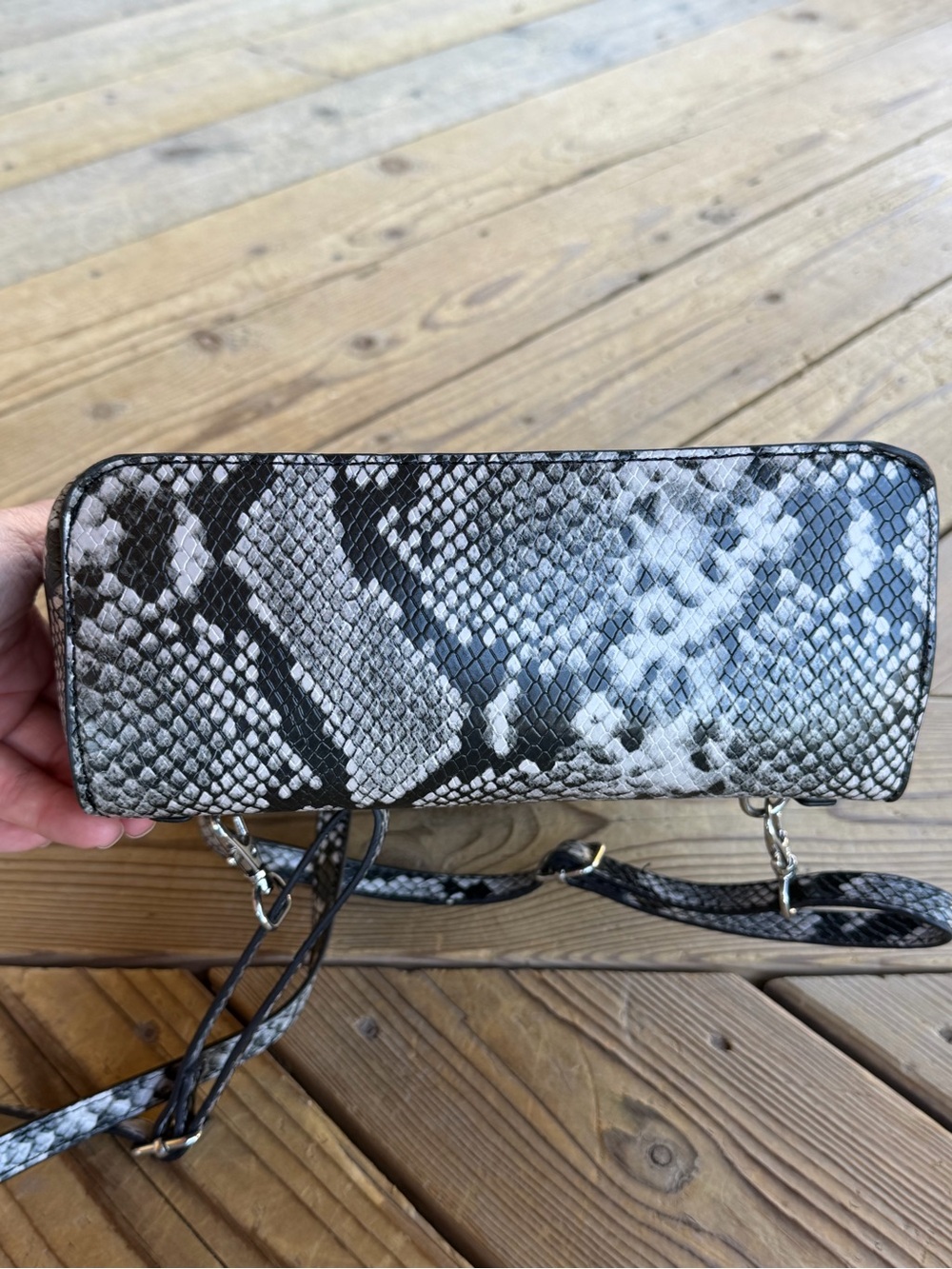 Also Snake-Print Mini Backpack/Purse - Picture 6 of 8